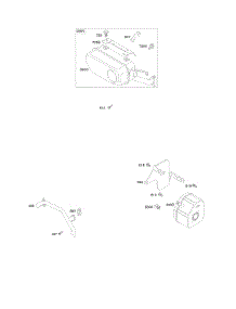 Exhaust System parts for Briggs & Stratton Engine 354447-0421-E1 from AppliancePartsPros.com