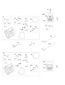 Cylinder Heads, Rocker Covers, Push Rods parts for Briggs & Stratton Engine 355447-0110-G1 from AppliancePartsPros.com