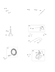 Alternator, Electric Starter, Regulator, Wires parts for Briggs & Stratton Engine 355447-0118-01 from AppliancePartsPros.com