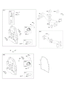 Crankcase Cover, Intake Manifold parts for Briggs & Stratton Engine 356442-0128-B1 from AppliancePartsPros.com