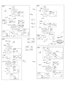 Carburetor parts for Briggs & Stratton Engine 356447-0154-E1 from AppliancePartsPros.com