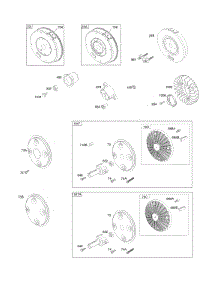 Flywheel, Rotating Screen, Stub Shaft parts for Briggs & Stratton Engine 356447-0606-B1 from AppliancePartsPros.com