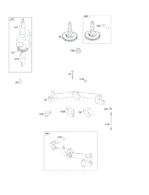 Camshaft, Crankshaft, Intake Manifold parts for Briggs & Stratton Engine 356777-0121-G1 from AppliancePartsPros.com