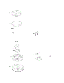 Flywheel, Rotating Screen parts for Briggs & Stratton Engine 356777-0121-G1 from AppliancePartsPros.com