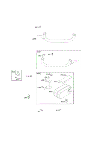 Muffler, Exhaust Manifold parts for Briggs & Stratton Engine 356777-0131-E1 from AppliancePartsPros.com