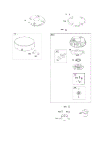 Rewind Starter, Debris Guard parts for Briggs & Stratton Engine 356777-0134-G1 from AppliancePartsPros.com