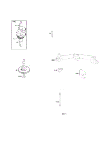 Camshaft, Crankshaft, Intake Manifold parts for Briggs & Stratton Engine 35777A-0113-E1 from AppliancePartsPros.com
