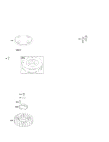 Flywheel parts for Briggs & Stratton Engine 35777A-0113-E1 from AppliancePartsPros.com