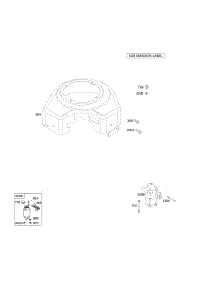 Blower Housing, Electric Starter parts for Briggs & Stratton Engine 35777A-0113-E2 from AppliancePartsPros.com