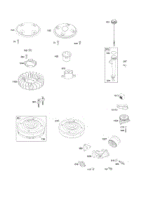 Flywheel, Lubrication parts for Briggs & Stratton Engine 358777-0281-B1 from AppliancePartsPros.com