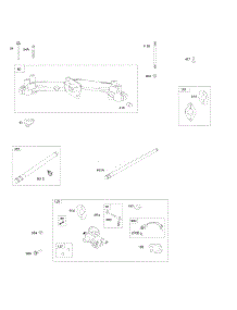 Carburetor / Mixer, Intake Manifold, Fuel Lines parts for Briggs & Stratton Engine 359775-0110-E1 from AppliancePartsPros.com