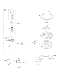 Electric Starters, Flywheel, Rotating Screen parts for Briggs & Stratton Engine 359775-1112-E1 from AppliancePartsPros.com