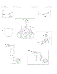 Cylinder, Piston / Rings / Connecting Rod, Crankshaft parts for Briggs & Stratton Engine 359777-0100-E1 from AppliancePartsPros.com