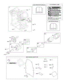 Camshaft, Crankshaft, Cylinder, Gasket Set - Engine, Pistons, Rings, Connecting Rod parts for Briggs & Stratton Engine 380447-0139-E1 from AppliancePartsPros.com