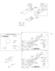 Cylinder Head, Valves, Gasket Set - Valve parts for Briggs & Stratton Engine 380447-0171-E1 from AppliancePartsPros.com