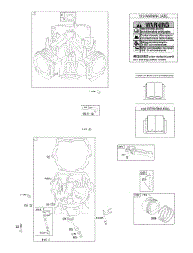 Cylinder, Engine Sump, Piston, Rings, Connecting Rod parts for Briggs & Stratton Engine 380777-0140-E1 from AppliancePartsPros.com