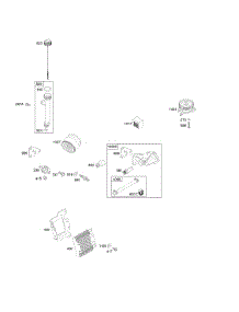 Lubrication parts for Briggs & Stratton Engine 380777-0143-E1 from AppliancePartsPros.com
