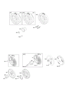Flywheel parts for Briggs & Stratton Engine 381447-0077-E1 from AppliancePartsPros.com
