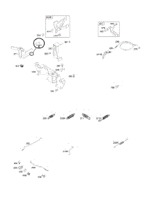 Controls, Governor Spring parts for Briggs & Stratton Engine 381447-0171-E1 from AppliancePartsPros.com