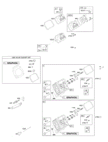 Cylinder Head, Valves, Gasket Set - Valve parts for Briggs & Stratton Engine 381447-0181-E2 from AppliancePartsPros.com