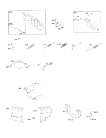 Controls, Governor Spring parts for Briggs & Stratton Engine 384445-0112-E2 from AppliancePartsPros.com