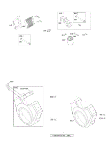 Blower Housing, Shrouds, Lubrication parts for Briggs & Stratton Engine 384447-0111-E1 from AppliancePartsPros.com