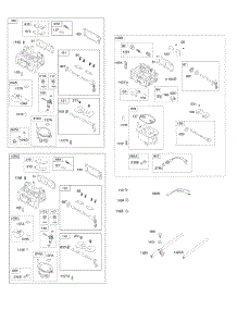 Carburetors parts for Briggs & Stratton Engine 385447-0126-E1 from AppliancePartsPros.com