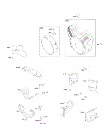 Blower Housings, Air Guides parts for Briggs & Stratton Engine 385447-0137-B1 from AppliancePartsPros.com