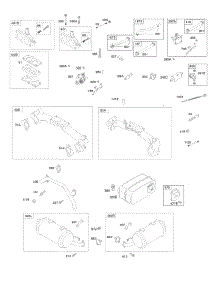 Intake Manifolds, Exhaust Systems, Fuel Pumps parts for Briggs & Stratton Engine 385447-0202-B1 from AppliancePartsPros.com