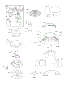 Blower Housing, Shrouds, Air Guides parts for Briggs & Stratton Engine 385777-0117-G1 from AppliancePartsPros.com