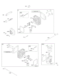 Cyclinder Heads parts for Briggs & Stratton Engine 385877-0001-B1 from AppliancePartsPros.com
