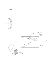 Lubrication System, Oil Fill parts for Briggs & Stratton Engine 385877-0001-B1 from AppliancePartsPros.com