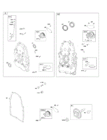 Crankcase Cover, Lubrication, Cam Shaft parts for Briggs & Stratton Engine 386447-0006-B1 from AppliancePartsPros.com