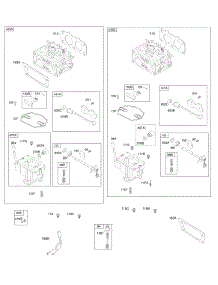 Carburetor parts for Briggs & Stratton Engine 386777-0123-G1 from AppliancePartsPros.com