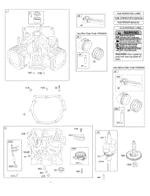 Crankshaft, Cylinder, Sump, Piston, Rings, Connecting Rod, Cam Shaft parts for Briggs & Stratton Engine 386777-0123-G1 from AppliancePartsPros.com
