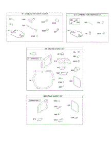 Kit-Carburetor Overhaul, Gasket Engine & Valve Set parts for Briggs & Stratton Engine 386777-0133-B1 from AppliancePartsPros.com