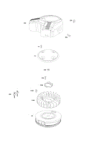 Blower Housing, Flywheel Fan, Flywheel parts for Briggs & Stratton Engine 389575-0001-E1 from AppliancePartsPros.com