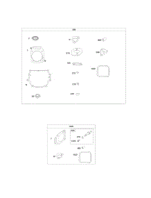 Engine Gasket Set, Valve Gasket Set parts for Briggs & Stratton Engine 389575-0001-E1 from AppliancePartsPros.com