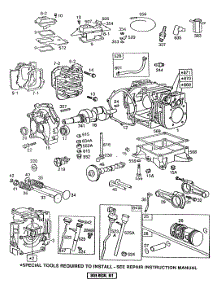 Cylinder,Cyl. Heads,Psiton parts for Briggs & Stratton Engine 400437-0015-01 from AppliancePartsPros.com