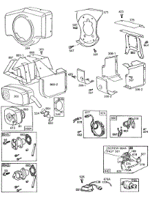 Muffler,Blower Hsg,Shielding parts for Briggs & Stratton Engine 400437-0016-01 from AppliancePartsPros.com