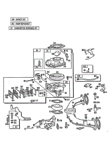 Carburetor Assembly,Manifold parts for Briggs & Stratton Engine 400707-0112-01 from AppliancePartsPros.com