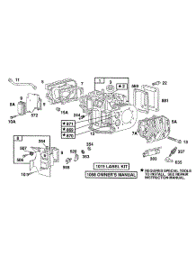 Cylinder,Cylinder Heads parts for Briggs & Stratton Engine 400707-1211-01 from AppliancePartsPros.com