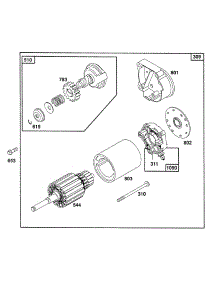 Electric Starter parts for Briggs & Stratton Engine 400707-1507-01 from AppliancePartsPros.com