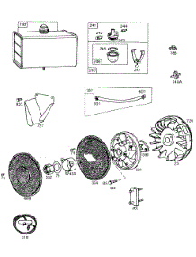 Fuel Tank,Flywheel,Screens parts for Briggs & Stratton Engine 401415-0632-99 from AppliancePartsPros.com