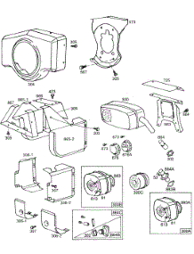 Blower Hsg,Air Guides,Elect. parts for Briggs & Stratton Engine 401417-0165-99 from AppliancePartsPros.com