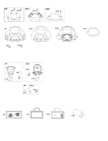 Blower Housing, Air Cleaner parts for Briggs & Stratton Engine 401577-0124-B1 from AppliancePartsPros.com