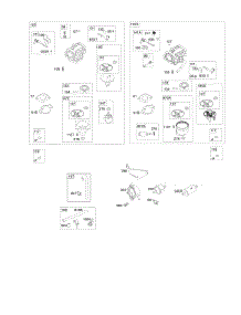Carburetor, Fuel Supply parts for Briggs & Stratton Engine 401577-5127-B1 from AppliancePartsPros.com