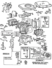 Cylinder,Cylinder Heads,Sump parts for Briggs & Stratton Engine 401707-0140-99 from AppliancePartsPros.com