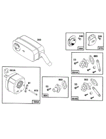 Mufflers And Deflectors parts for Briggs & Stratton Engine 402417-0685-01 from AppliancePartsPros.com