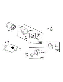 Oil Pump And Oil Filter parts for Briggs & Stratton Engine 402431-1211-01 from AppliancePartsPros.com